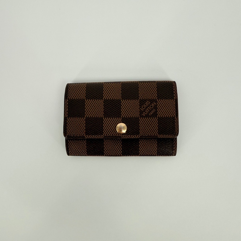 Louis Vuitton 6 Key Holder Unisex Brown Damier Ebene Canvas Luxury Authentic